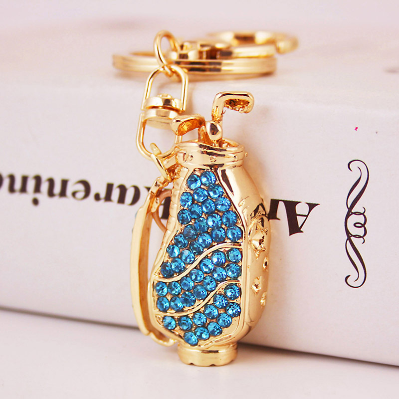 Golf tematikos raktų pakabukas, cinko lydinys, šiuolaikiškas minimalistinis stilius, dovana merginai