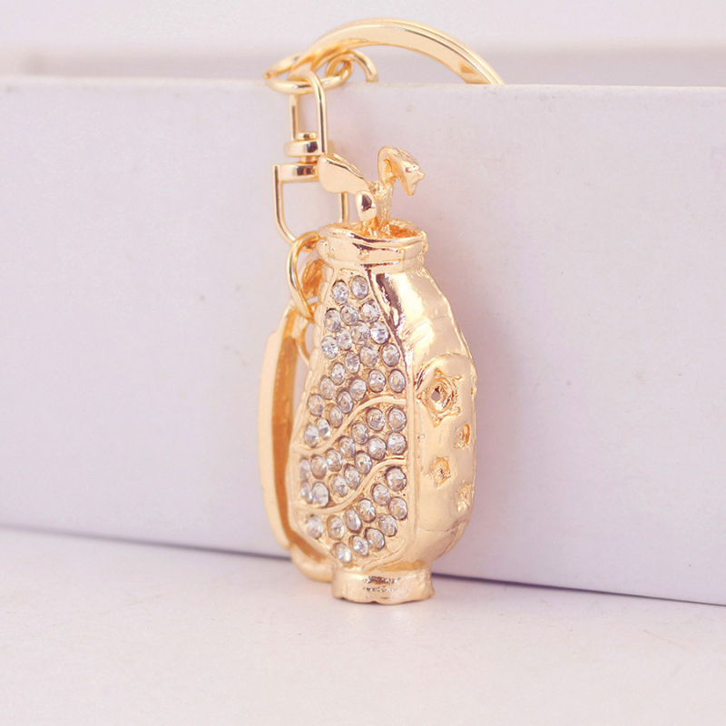 Golf tematikos raktų pakabukas, cinko lydinys, šiuolaikiškas minimalistinis stilius, dovana merginai