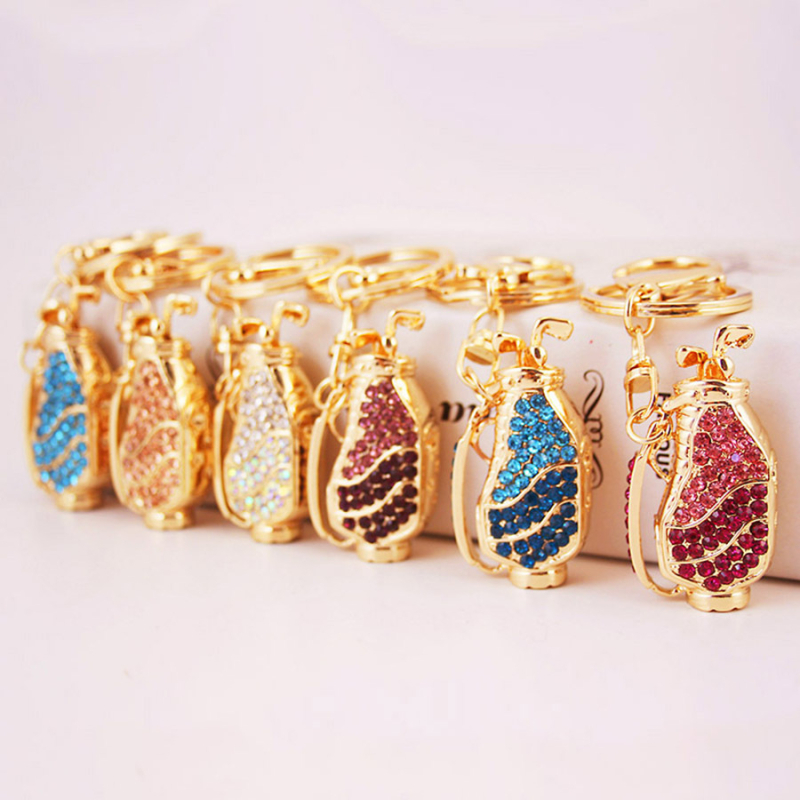 Golf tematikos raktų pakabukas, cinko lydinys, šiuolaikiškas minimalistinis stilius, dovana merginai