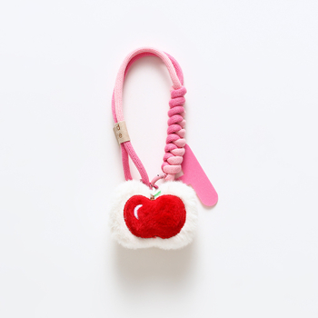 Plīša kaķēna piekariņš telefonam, roku darbs, animācijas motīvs, aksesuārs ziemas 2025 izlaidumam