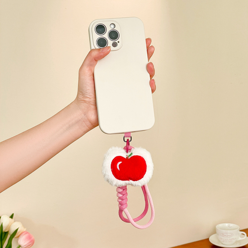 Plīša kaķēna piekariņš telefonam, roku darbs, animācijas motīvs, aksesuārs ziemas 2025 izlaidumam