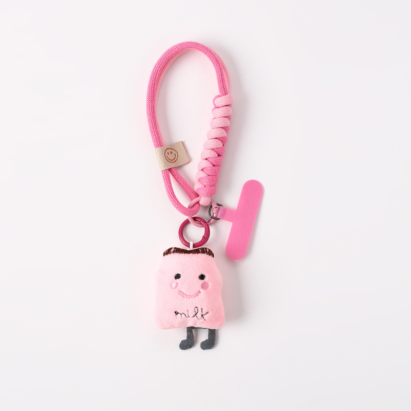 Plīša kaķēna piekariņš telefonam, roku darbs, animācijas motīvs, aksesuārs ziemas 2025 izlaidumam