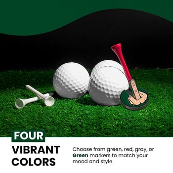 Klip za kapu golfa – markator lopte s magnetom, od čelika, s prstom srednjim
