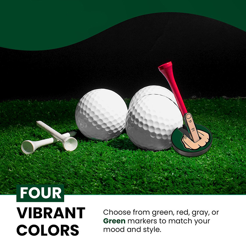 Klip za kapu golfa – markator lopte s magnetom, od čelika, s prstom srednjim