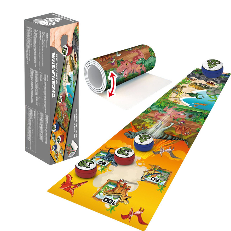 Švietėjiška stalinė žaidimų lenta — futbolas, boulingas ir curling, plastikinė konstrukcija, tėvų-vaikų sąveika, skirta 4–14 metų vaikams