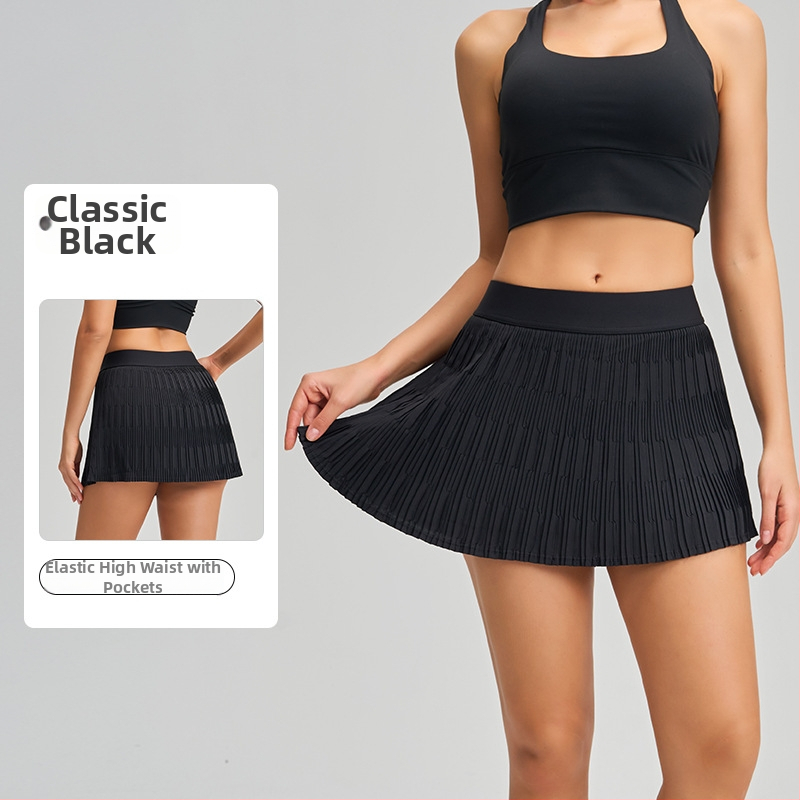 Fitnesa svārki ar plisētu dizainu, zīmols YOGA PARADISE, rudens 2025, sastāvs: 75% neilona, 25% spandeks