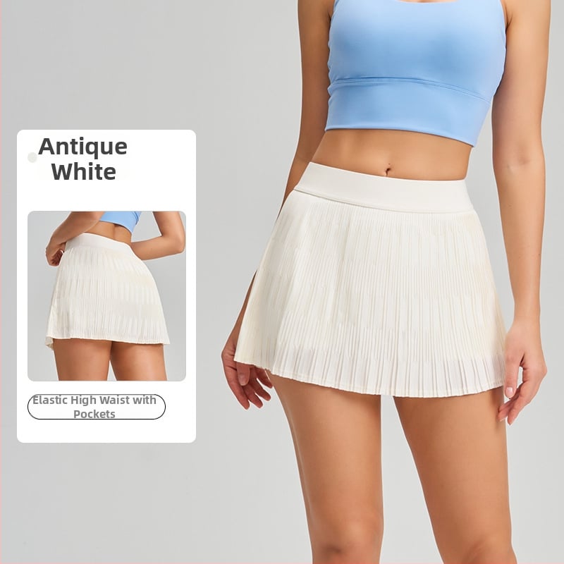 Fitnesa svārki ar plisētu dizainu, zīmols YOGA PARADISE, rudens 2025, sastāvs: 75% neilona, 25% spandeks