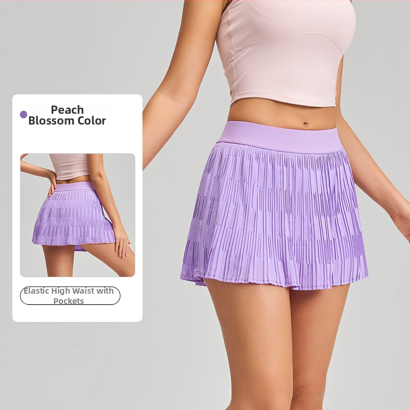 Fitnesa svārki ar plisētu dizainu, zīmols YOGA PARADISE, rudens 2025, sastāvs: 75% neilona, 25% spandeks