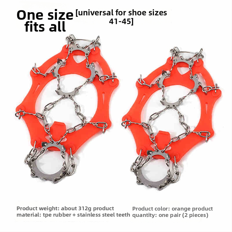 11-зъбни детски антихлъзгащи се калъфи за обувки със снежен нокът, неръждаема стомана, Mount Rock