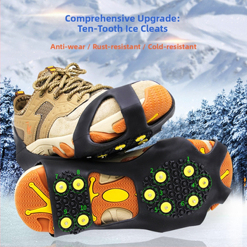 Neslidūs batų įdėklai su 10 dantų - TPE medžiaga, 100 vnt dėžutėje, kilmė Dongguan