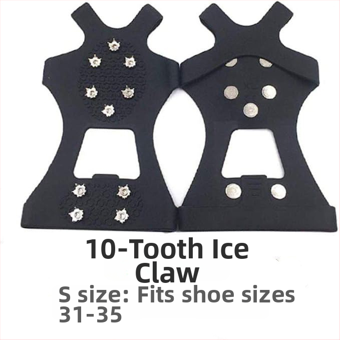 Neslidūs batų įdėklai su 10 dantų - TPE medžiaga, 100 vnt dėžutėje, kilmė Dongguan