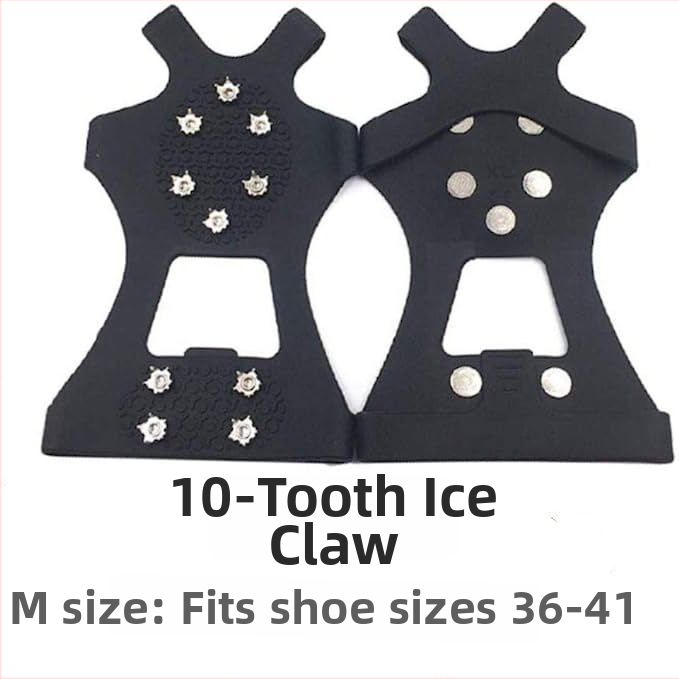 Neslidūs batų įdėklai su 10 dantų - TPE medžiaga, 100 vnt dėžutėje, kilmė Dongguan