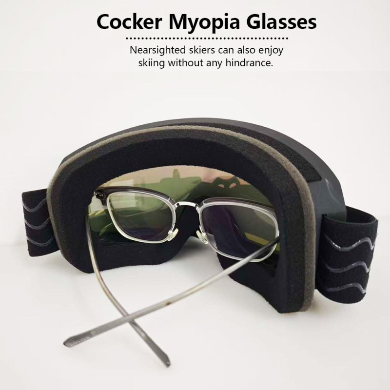 Skijaške naočale s dvostrukim slojem protiv magljenja, otporne na vjetar, zaštita očiju, TPU materijal, za odrasle