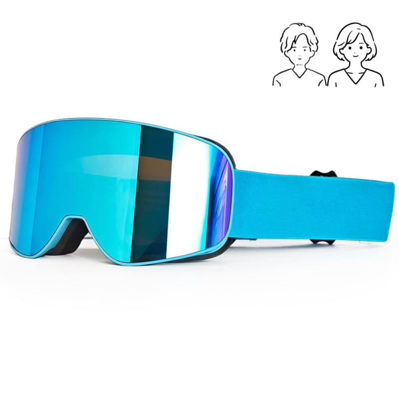 Skijaške naočale s dvostrukim slojem protiv magljenja, otporne na vjetar, zaštita očiju, TPU materijal, za odrasle