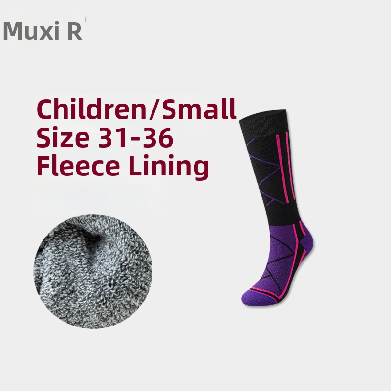 Sporta zeķes ar fleece oderi, universālas, ziemas, poliester