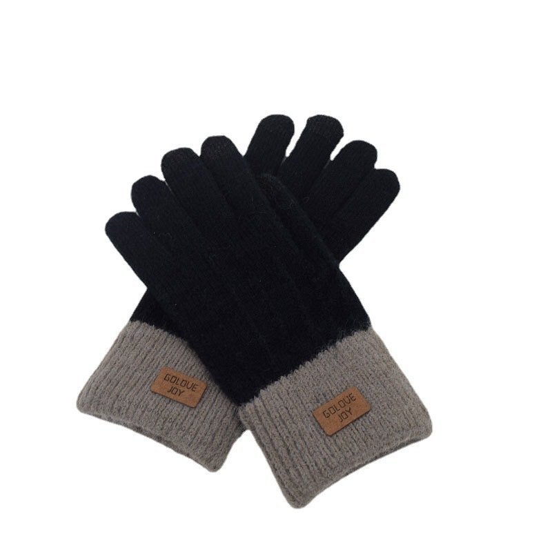 Mănuși Jacquard cu touchscreen, căptușite cu catifea, calde pentru exterior, potrivite pentru schi și ciclism, unisex • Funcție: Protecția mâinilor • Greutate: 55 • Utilizare: Generală