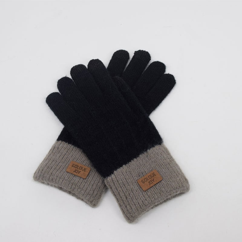 Mănuși Jacquard cu touchscreen, căptușite cu catifea, calde pentru exterior, potrivite pentru schi și ciclism, unisex • Funcție: Protecția mâinilor • Greutate: 55 • Utilizare: Generală