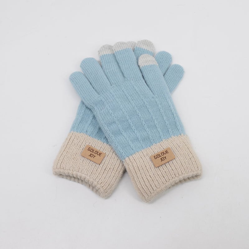 Mănuși Jacquard cu touchscreen, căptușite cu catifea, calde pentru exterior, potrivite pentru schi și ciclism, unisex • Funcție: Protecția mâinilor • Greutate: 55 • Utilizare: Generală