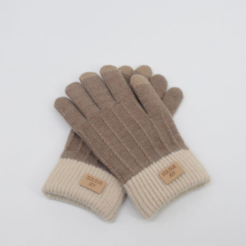 Mănuși Jacquard cu touchscreen, căptușite cu catifea, calde pentru exterior, potrivite pentru schi și ciclism, unisex • Funcție: Protecția mâinilor • Greutate: 55 • Utilizare: Generală