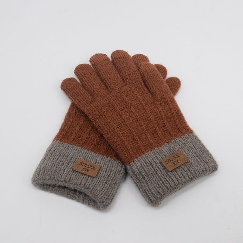 Mănuși Jacquard cu touchscreen, căptușite cu catifea, calde pentru exterior, potrivite pentru schi și ciclism, unisex • Funcție: Protecția mâinilor • Greutate: 55 • Utilizare: Generală