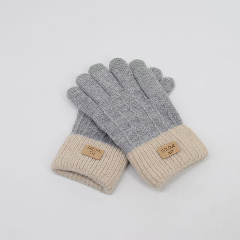 Mănuși Jacquard cu touchscreen, căptușite cu catifea, calde pentru exterior, potrivite pentru schi și ciclism, unisex • Funcție: Protecția mâinilor • Greutate: 55 • Utilizare: Generală