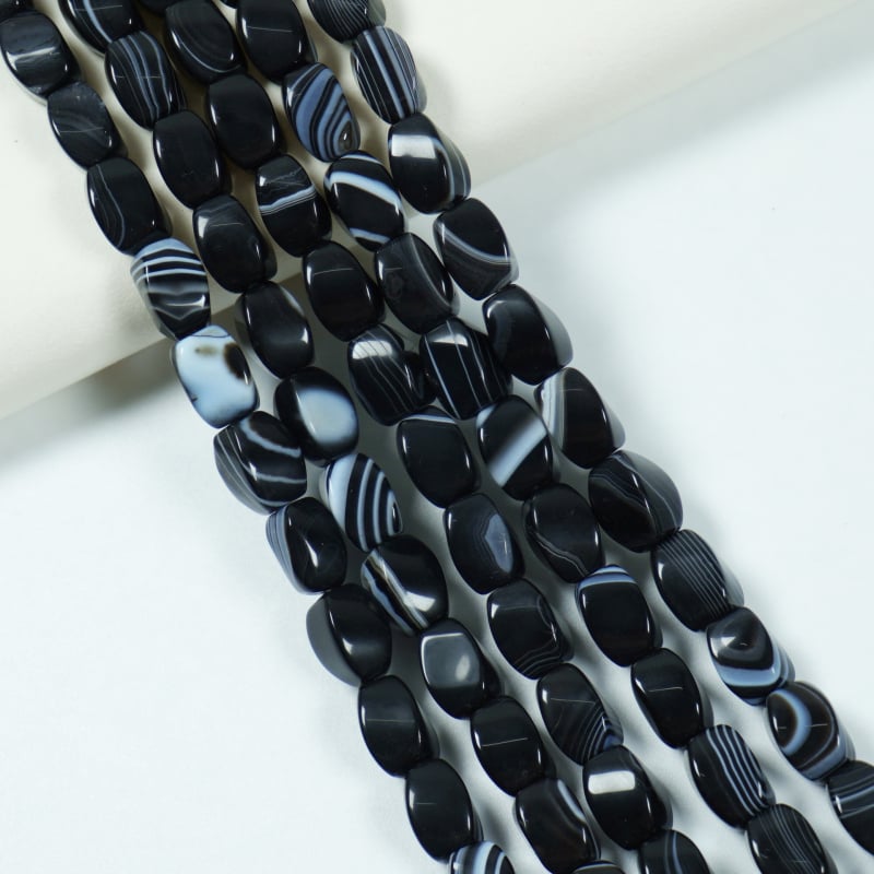 Ažūra ahāta vītņotas pērlītes – brīvas pērlītes DIY rotaslietu komplektam, Sansan zīmols, pulētas, stilīgi atdalītāji rokassprādzei, līniju raksts