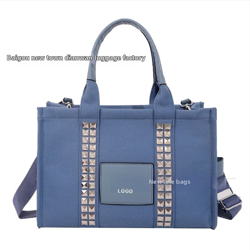 PU tote táska – cipzár, vászon bélés, vízszintes négyzet alak, mobiltelefon zseb, egy vállpánt