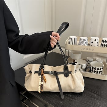 Yicai Socialite PU bucket bag za poslovno putovanje, horizontalni kvadratni oblik, zip