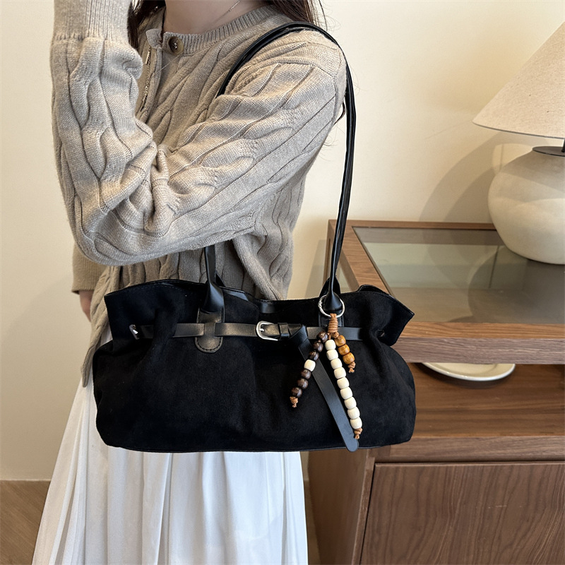 Yicai Socialite PU bucket bag za poslovno putovanje, horizontalni kvadratni oblik, zip