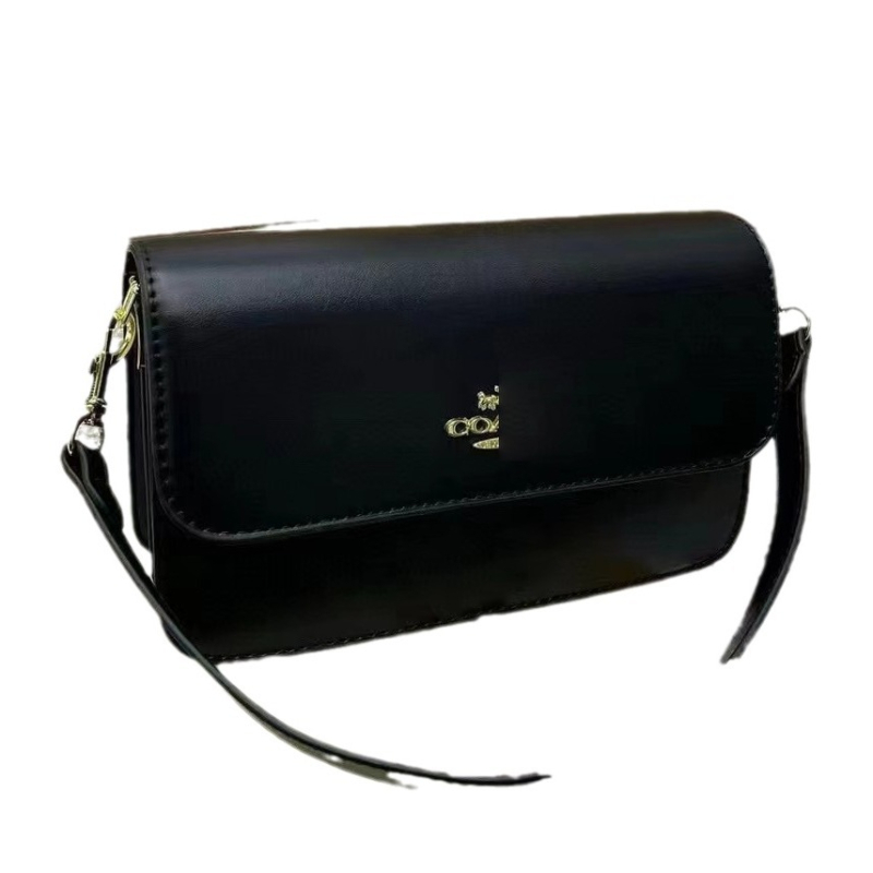 PU maza kvadrātveida soma, ielu stils, horizontāla forma, vāka aizvērums