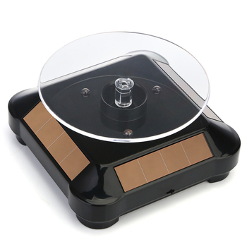 Rotējošs bižūru displeja statīvs, ABS materiāls, LED apgaismojums, saules enerģija - Purple Sun