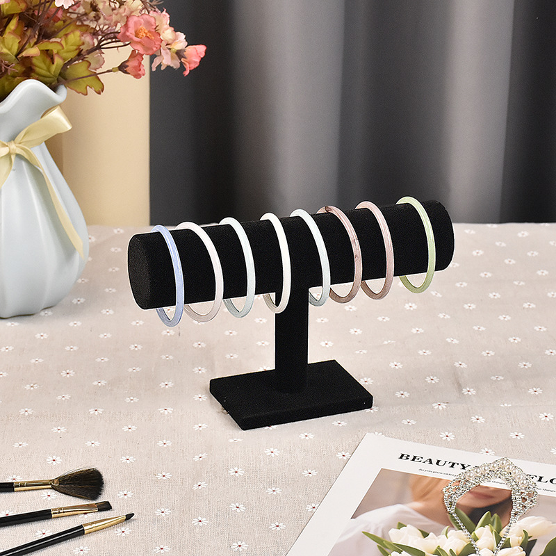 Trīs slāņu flaneles rokassprādžu un pulksteņu displeja statīvs, vertikāls displejs, augstas kvalitātes dizains