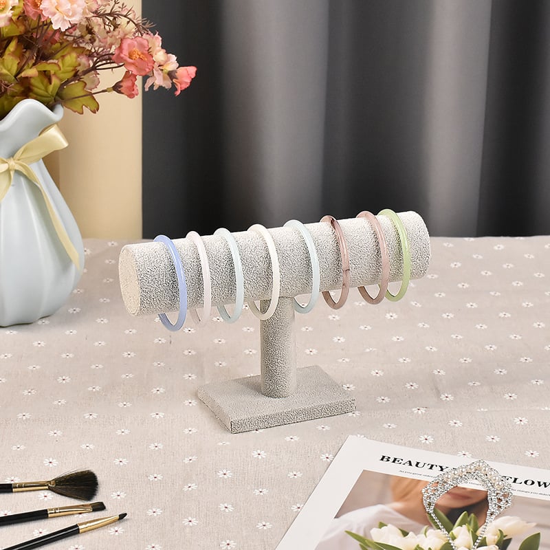 Trīs slāņu flaneles rokassprādžu un pulksteņu displeja statīvs, vertikāls displejs, augstas kvalitātes dizains