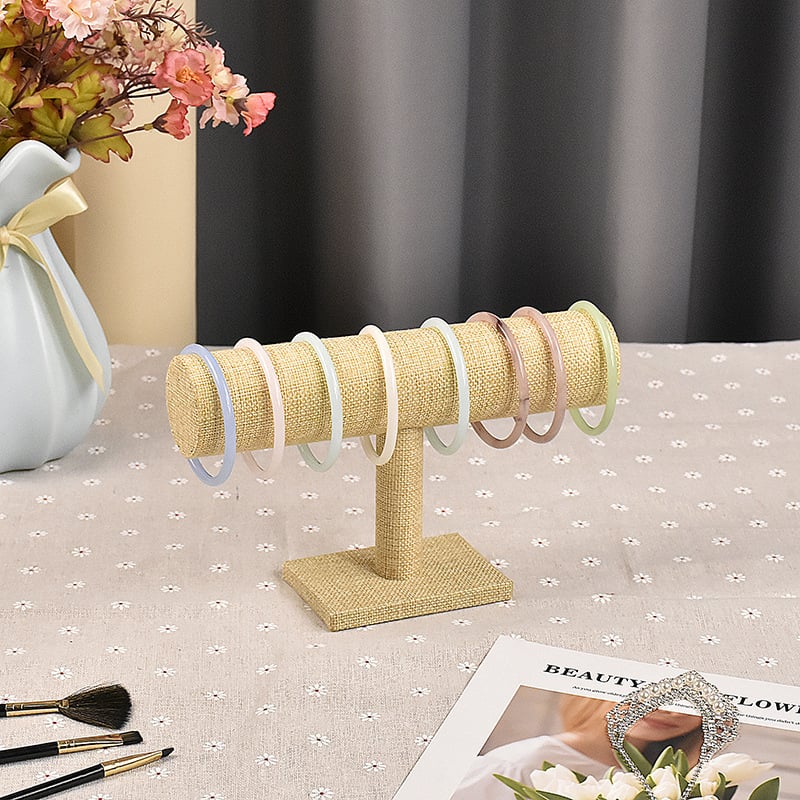 Trīs slāņu flaneles rokassprādžu un pulksteņu displeja statīvs, vertikāls displejs, augstas kvalitātes dizains