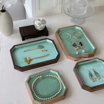 Koka rotaslietu demonstrēšanas plate, viengabala modelis, ciets koks, antīkais stils, saliekamā konstrukcija, vasaras 2024 izlaidums