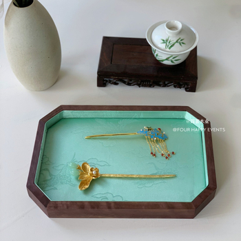 Koka rotaslietu demonstrēšanas plate, viengabala modelis, ciets koks, antīkais stils, saliekamā konstrukcija, vasaras 2024 izlaidums