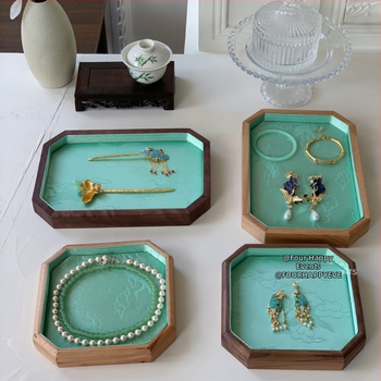 Koka rotaslietu demonstrēšanas plate, viengabala modelis, ciets koks, antīkais stils, saliekamā konstrukcija, vasaras 2024 izlaidums