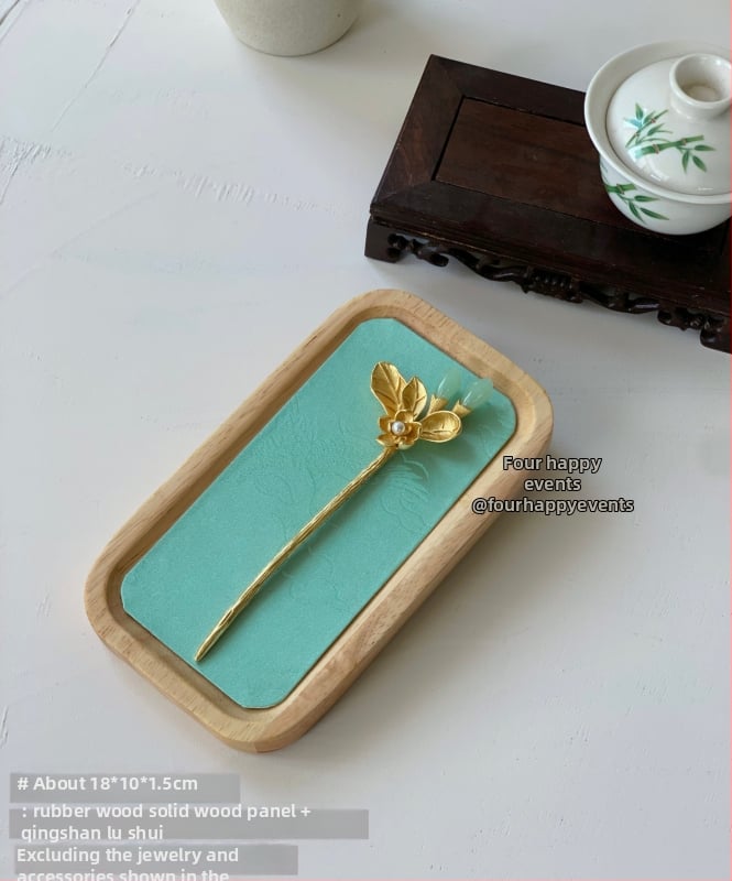 Koka rotaslietu demonstrēšanas plate, viengabala modelis, ciets koks, antīkais stils, saliekamā konstrukcija, vasaras 2024 izlaidums