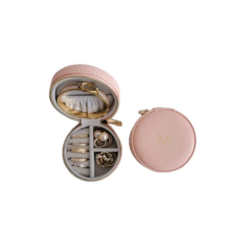 Velurova kutija za nakit s prilagođenim imenom, prijenosna putna kutija za naušnice i prstenje