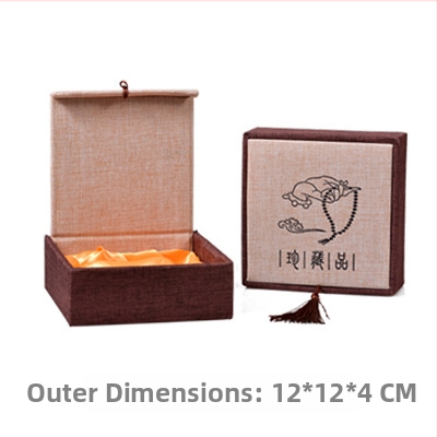 Kutija za nakit od tkanine za perle i narukvice - antički stil, kutija za pakiranje, prilagodljivo procesiranje