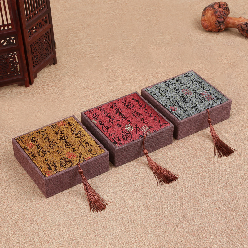 Kutija za nakit od tkanine za perle i narukvice - antički stil, kutija za pakiranje, prilagodljivo procesiranje