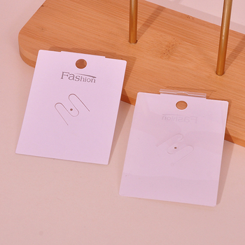 Kartice za ambalažu nakita s PVC kopčom, s toplim utiskom i reljefom, od papira/kartona, 100 listova