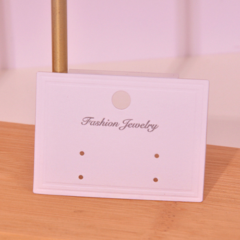 Kartice za ambalažu nakita s PVC kopčom, s toplim utiskom i reljefom, od papira/kartona, 100 listova