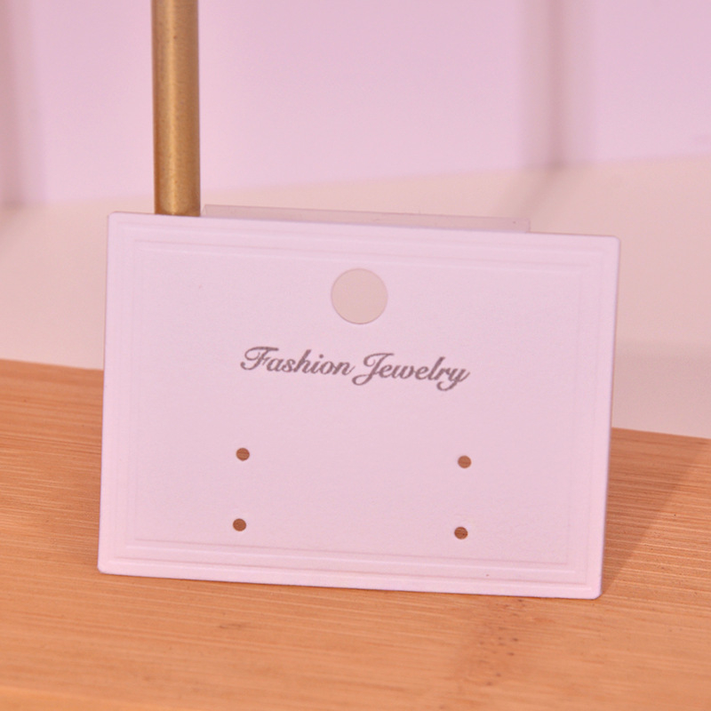 Kartice za ambalažu nakita s PVC kopčom, s toplim utiskom i reljefom, od papira/kartona, 100 listova