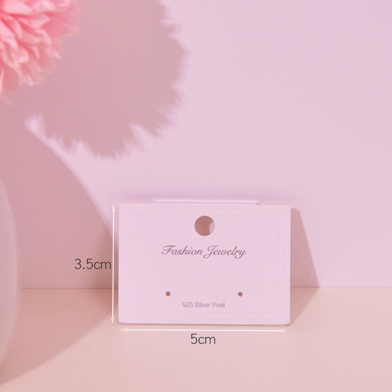 Kartice za ambalažu nakita s PVC kopčom, s toplim utiskom i reljefom, od papira/kartona, 100 listova