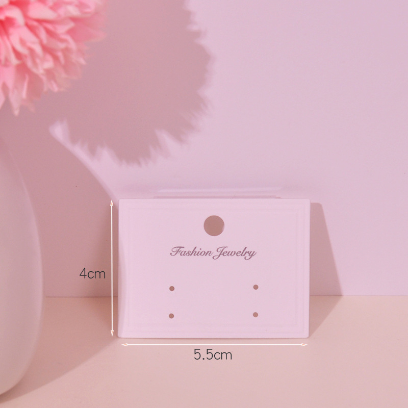 Kartice za ambalažu nakita s PVC kopčom, s toplim utiskom i reljefom, od papira/kartona, 100 listova