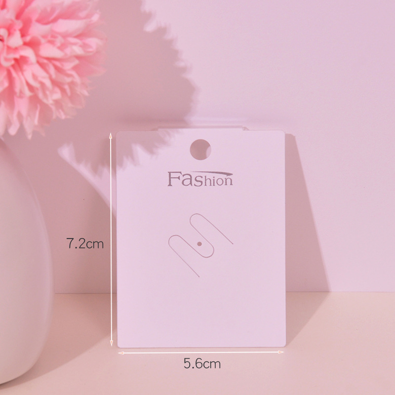 Kartice za ambalažu nakita s PVC kopčom, s toplim utiskom i reljefom, od papira/kartona, 100 listova