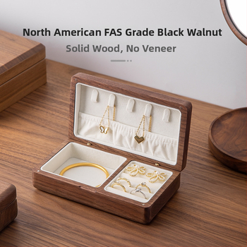 Cutie din lemn pentru bijuterii, stil japonez, model cu fibră lemnoasă, capacitate 0,7 litri, greutate 0,3 kg, personalizabilă