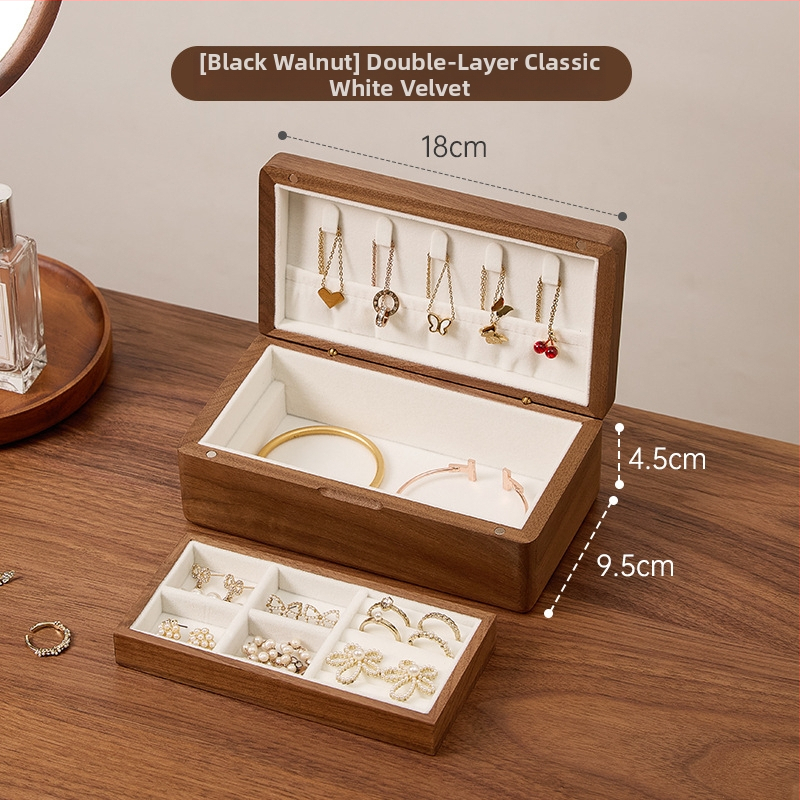 Cutie din lemn pentru bijuterii, stil japonez, model cu fibră lemnoasă, capacitate 0,7 litri, greutate 0,3 kg, personalizabilă