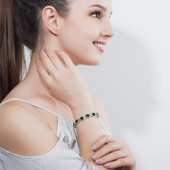 Brățară din cupru placat cu aur, pietre de zircon, design coroană, model S0071